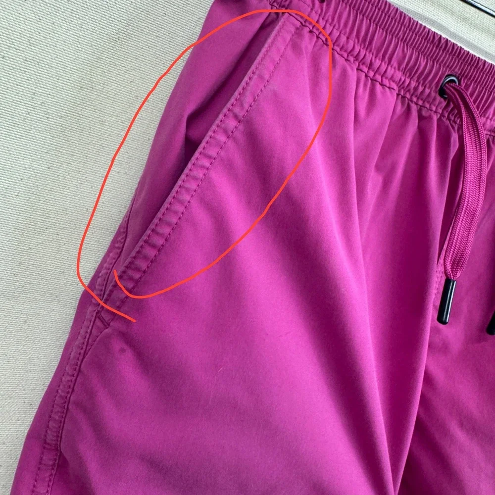 Psycho Bunny Boys Swim Trunks Size 10/12 Pink Preppy Beach Designer Shorts